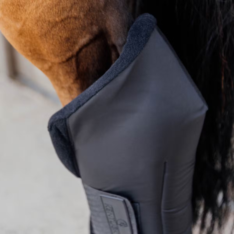 Kentucky Stable Boots PROtect Long Hind with Hook Protector - Black-4