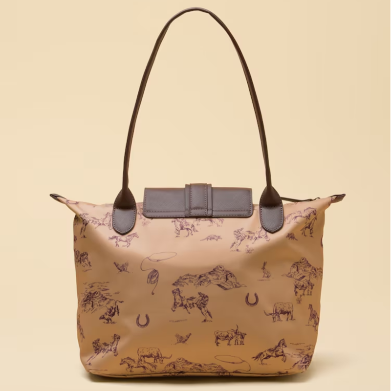 Joules Edie Zip Top Shopper Bag - Neutral Rodeo-4