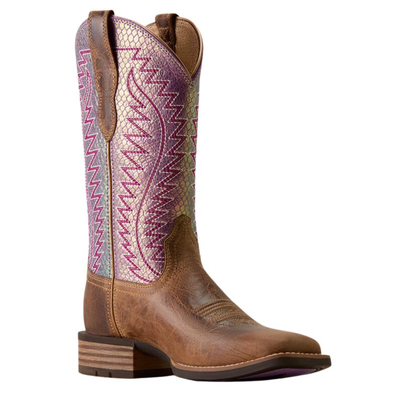 Ariat Women's Monte Vista Wide Square Toe Western Boot - Autumn Tan-5