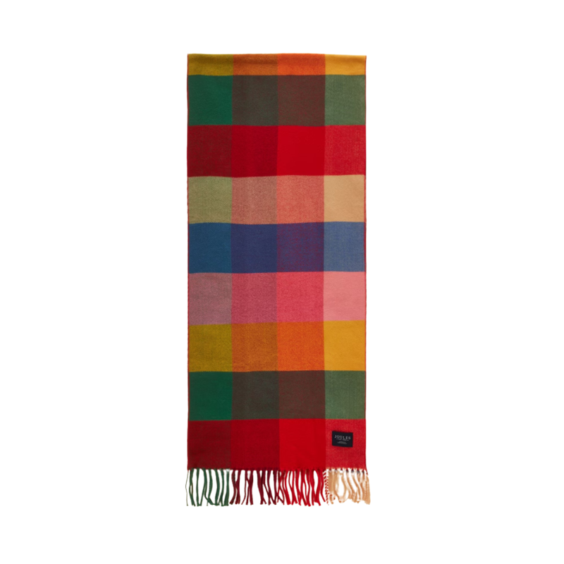 Joules Ladies Langtree Scarf - Bright Gingham-6