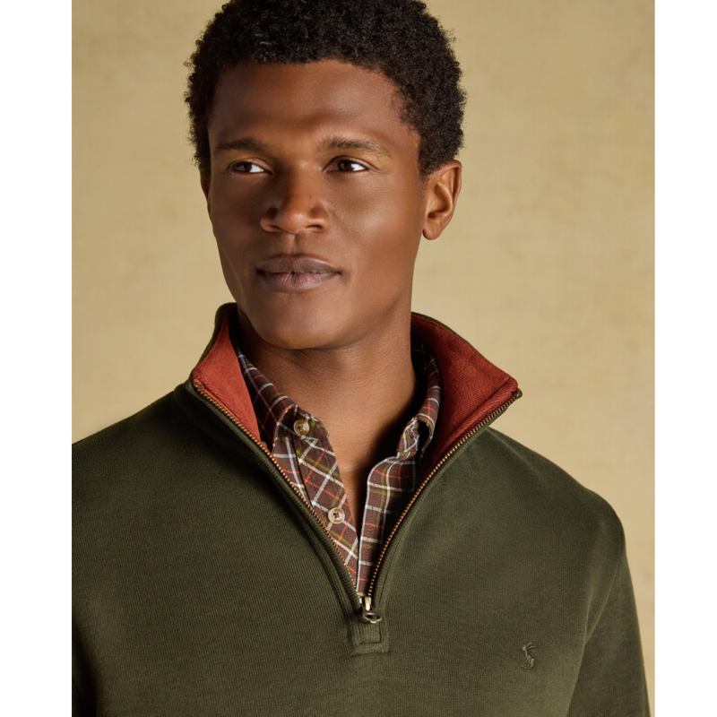 Joules Men's Alistair Quarter Zip Sweatshirt - Green-5