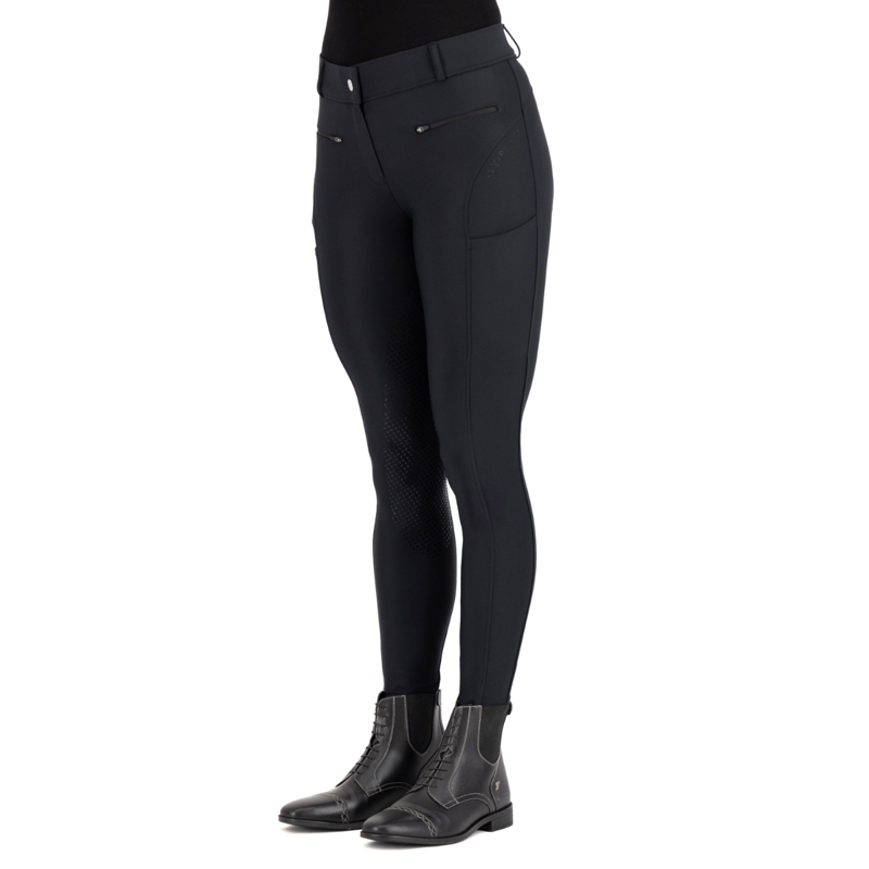 HV Polo Ladies Favourite Sporty Full Grip Breeches - Black-1