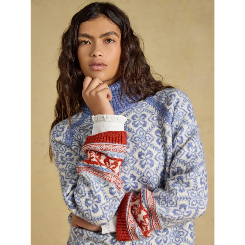 Joules Ladies Addison Jumper - Blue-3
