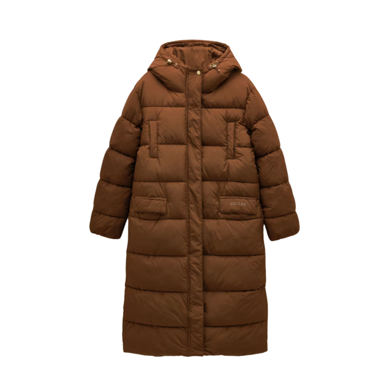 Joules Ladies Matchday Coat - Brown-7
