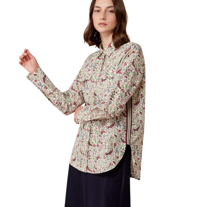 Ariat Women's Wolseley Shirt - Bird Print-5