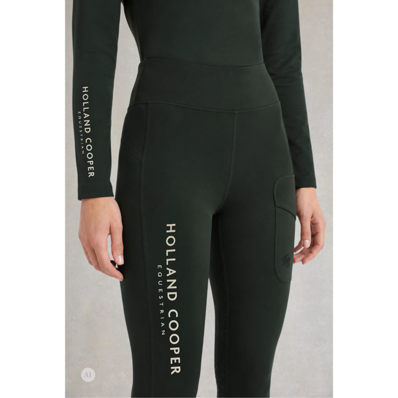 Holland Cooper Chiltern Legging - Ivy Green-1