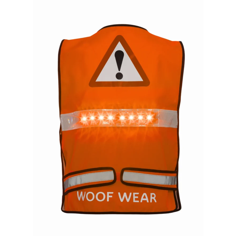 Woof Wear LED Hi Vis Riding Vest - Orange-5