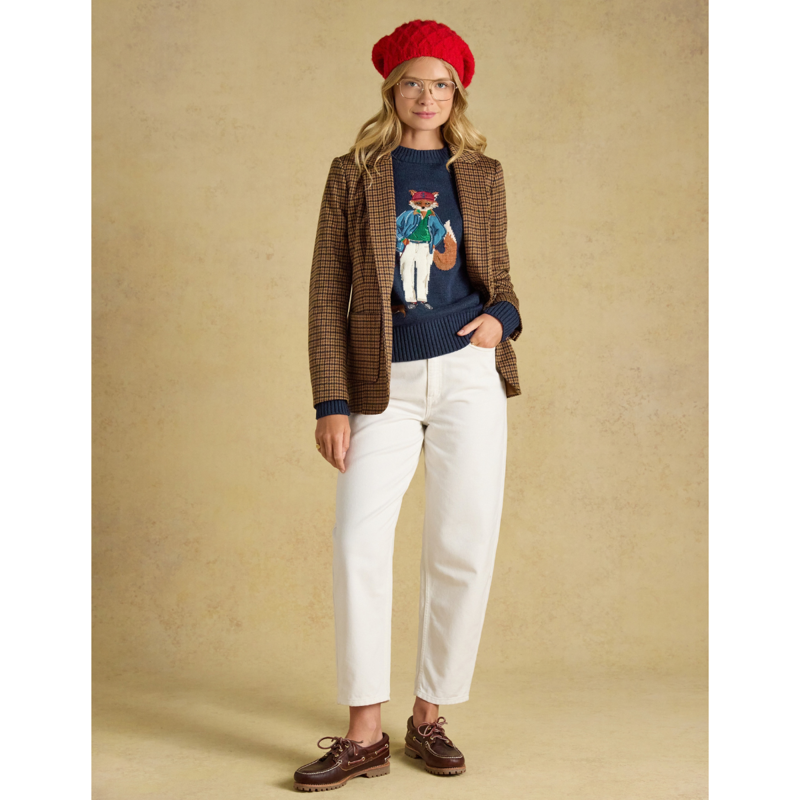 Joules Ladies Jonty Knit Jumper - Navy-3