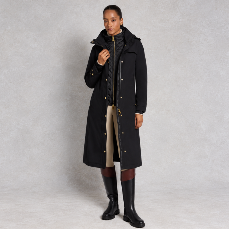 Holland Cooper Folgate Rain Coat - Black-1