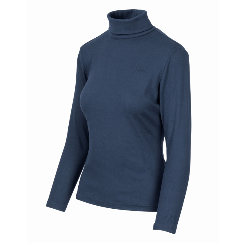 Woof Wear Ladies Roll Neck Shirt - Navy-5