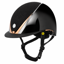 Charles Owen Hyda Sparkly Riding Hat with MIPS - Black Gloss/Rose Gold