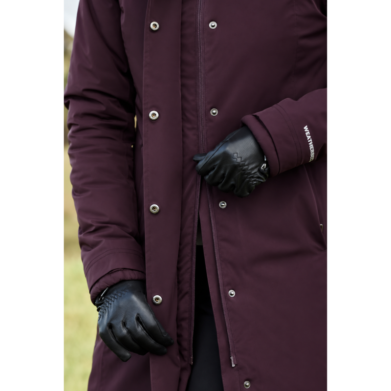 WeatherBeeta All Purpose Waterproof Insulated Longline Riding Jacket - Blackberry-5