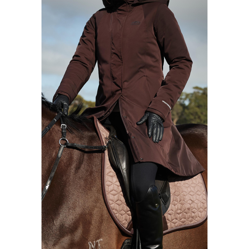 WeatherBeeta All Purpose Waterproof Insulated Longline Riding Jacket - Espresso-2