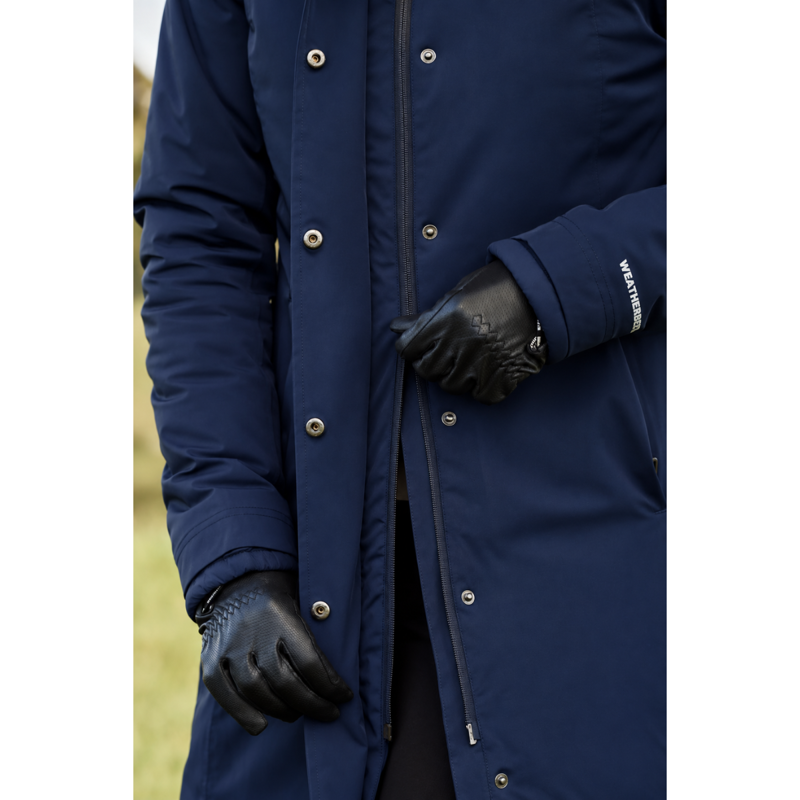 WeatherBeeta All Purpose Waterproof Insulated Longline Riding Jacket - Navy-5