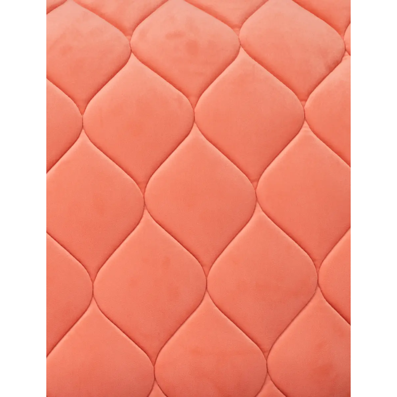 WeatherBeeta Velvet Dressage Saddlepad - Coral-5