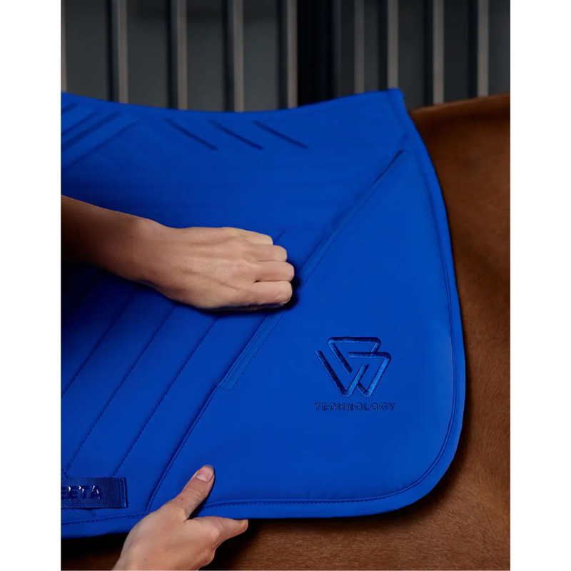 WeatherBeeta Softshell Pro Grip Dressage Saddlepad - Cobalt-6