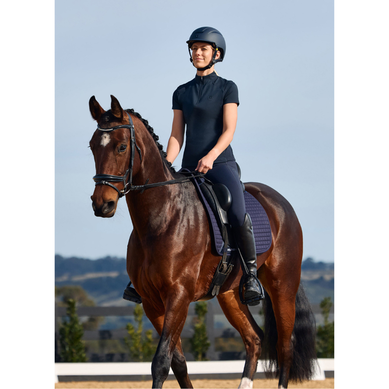 Dublin Padded Mono Crown Patent Flash Bridle - Black-5