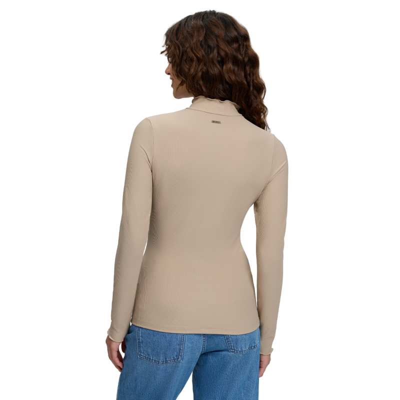 LeMieux Lustre Ribbed Top - Champagne-1