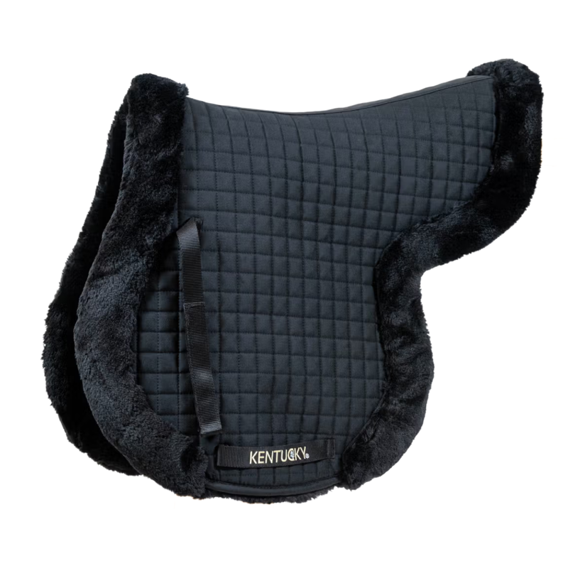 Kentucky Vegan Sheepskin Hunter Jumping Numnah - Black-5