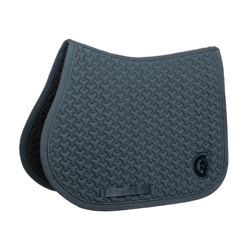 Kentucky Plaited 3D Logo Show Jumping Saddlepad Full - Pine Green-5