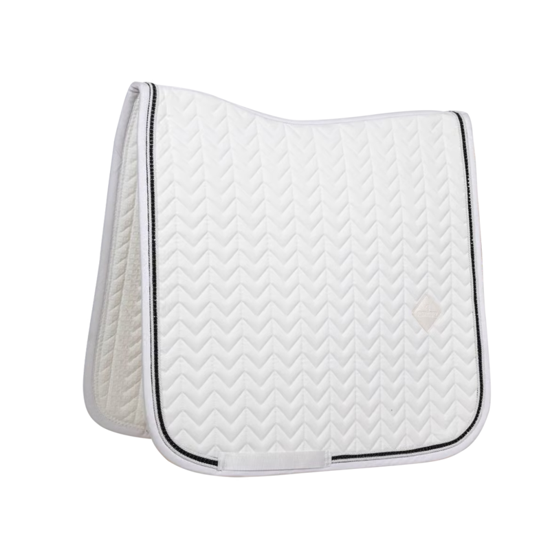 Kentucky Dressage Saddlepad with Metal Chain Full - White-5