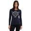 HV Polo Elaine Ladies Long Sleeve T-Shirt - Navy
