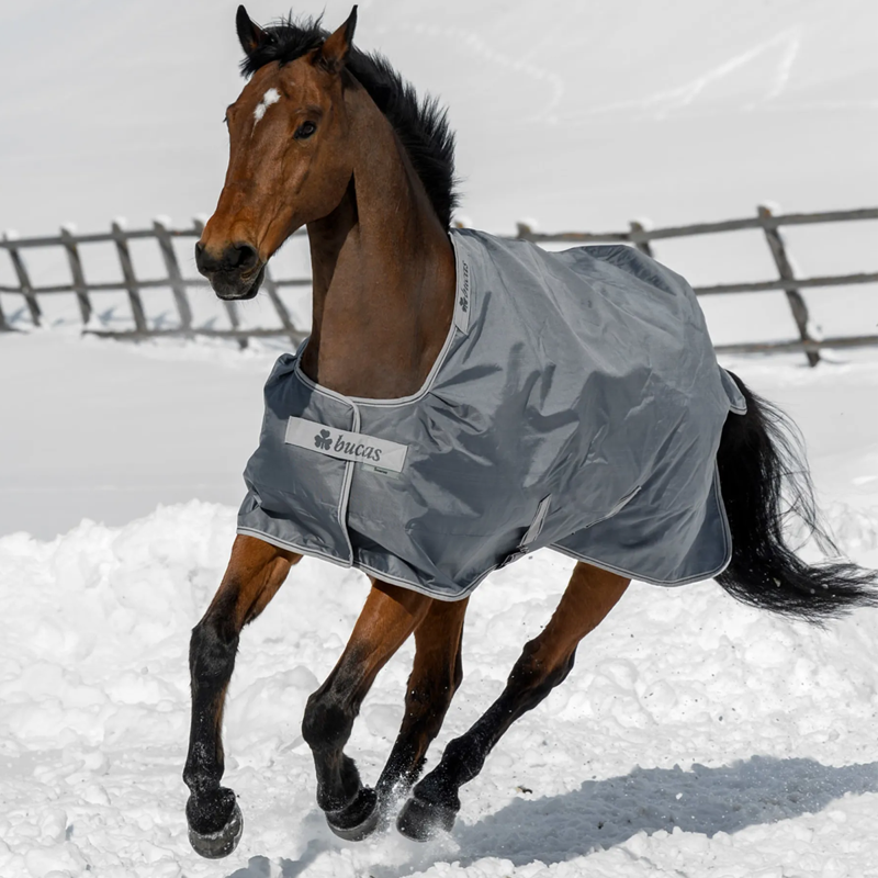 Bucas Smartex Medium 150g Standard Neck Turnout Rug - Iron Gate-2