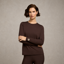 Holland Cooper Chiltern Crew Neck Top - Walnut