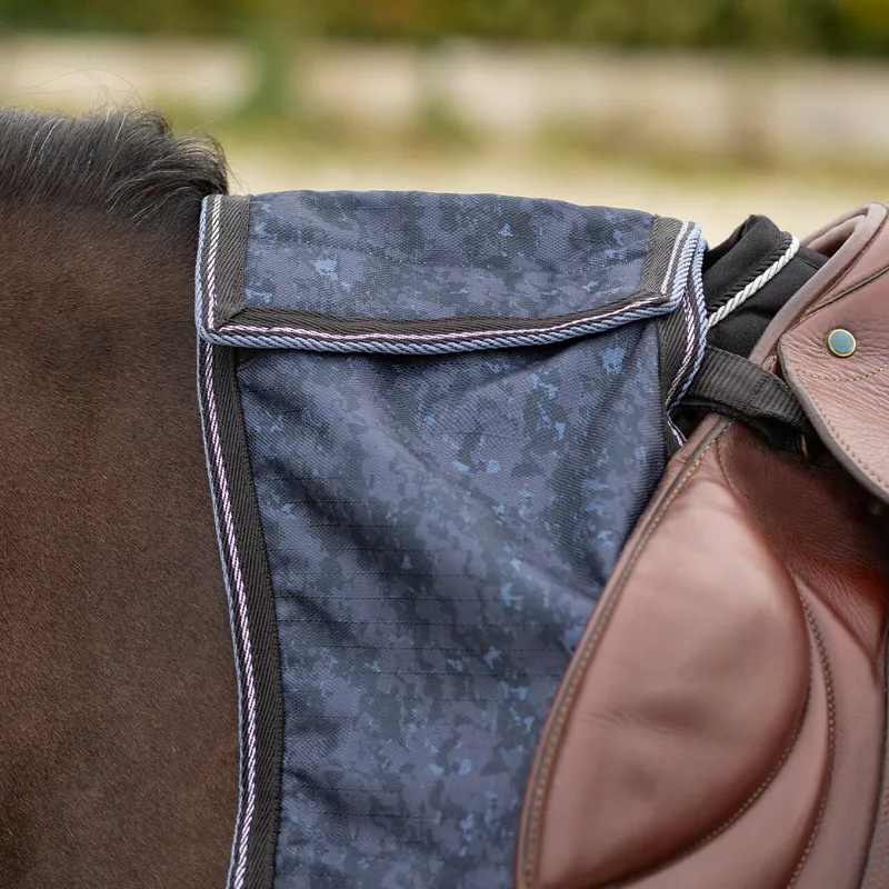 QHP Fleece Lined Turnout Exercise Sheet Collection - Cloud Dancer-2