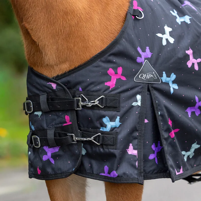 QHP 100g Turnout Rug Isalyn - Unicorn Dream-1