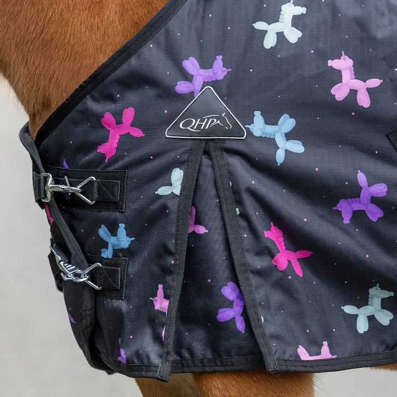 QHP 100g Turnout Rug Isalyn - Unicorn Dream-2