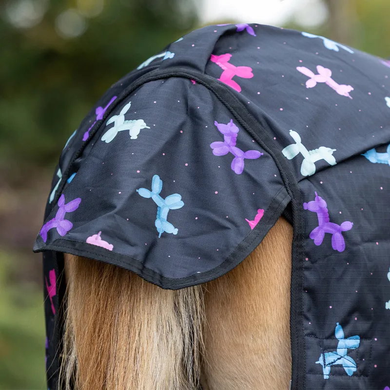 QHP 100g Turnout Rug Isalyn - Unicorn Dream-4