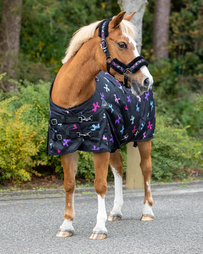 QHP 100g Turnout Rug Isalyn - Unicorn Dream-5