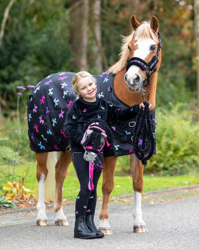 QHP 100g Turnout Rug Isalyn - Unicorn Dream-6