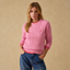 Joules Ladies Classic Cable Jumper - Pink
