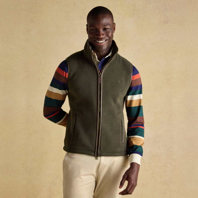 Joules Men's Heritage Fleece Gilet - Green