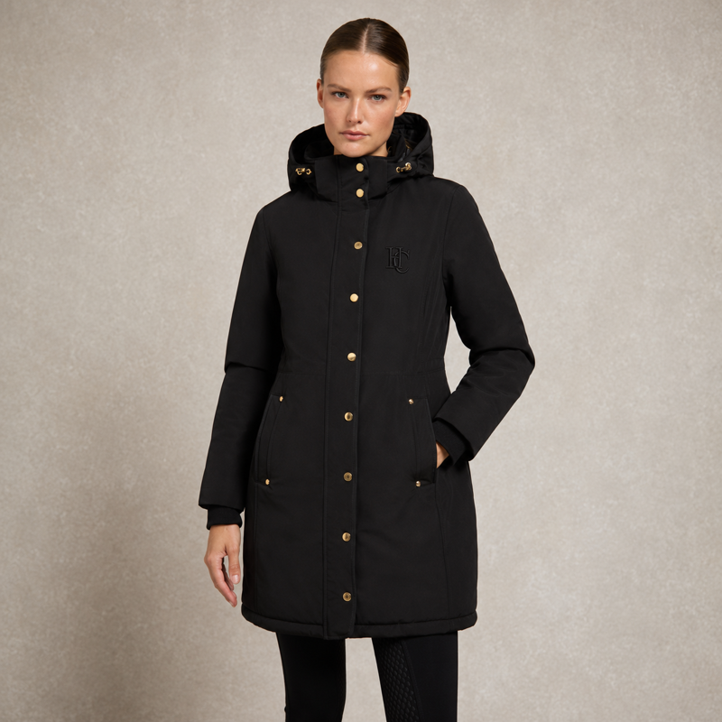 Holland Cooper Team Waterproof Coat - Black