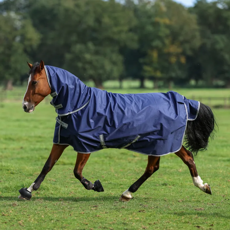 Bucas Freedom 150g Full Neck Turnout Rug - Navy