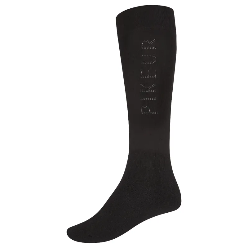 Pikeur Ladies Stud Long Riding Socks - Black 