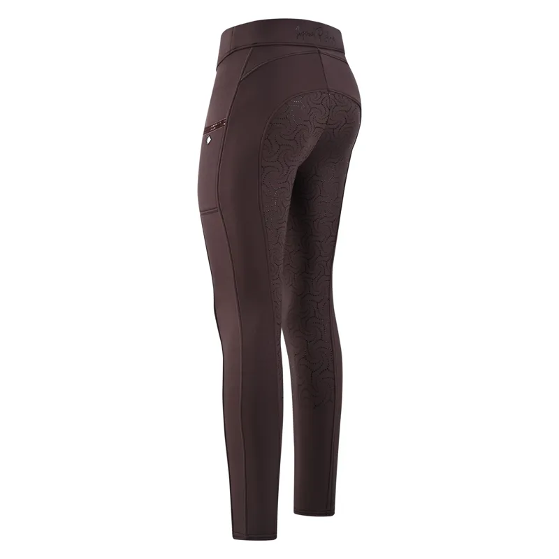 Imperial Riding Ladies Teddy Full Grip Tights - Chocolate-2