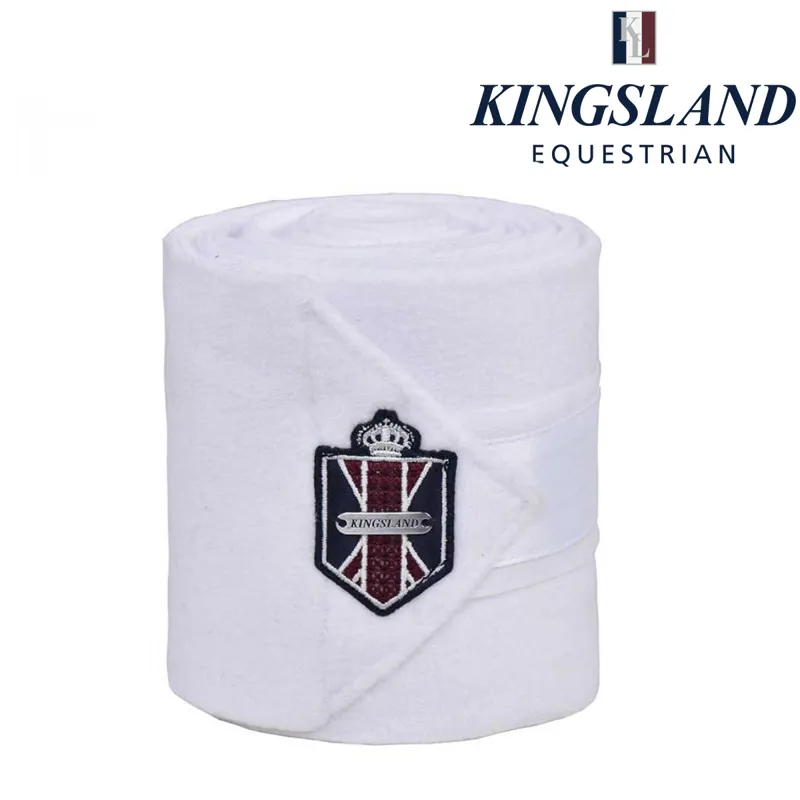 Kingsland KLange Fleece Bandages - White