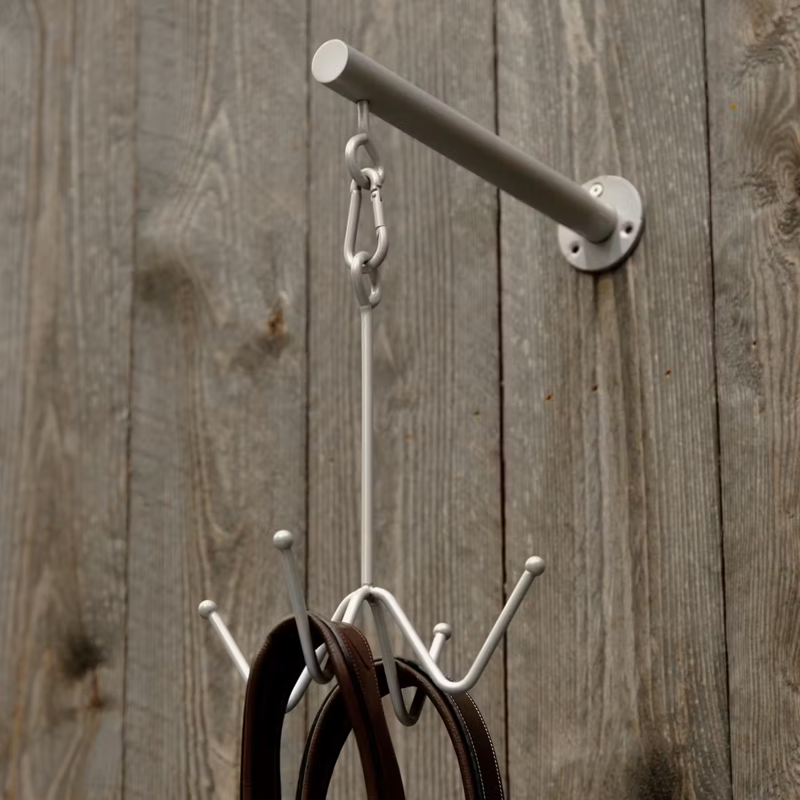 Grooming Deluxe Bridle Hook 4 Prong with Wall Attachment-6