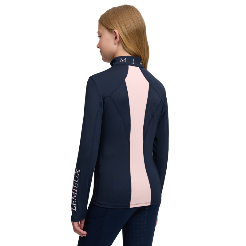 LeMieux Young Rider Mia Mesh Base Layer - Navy-3
