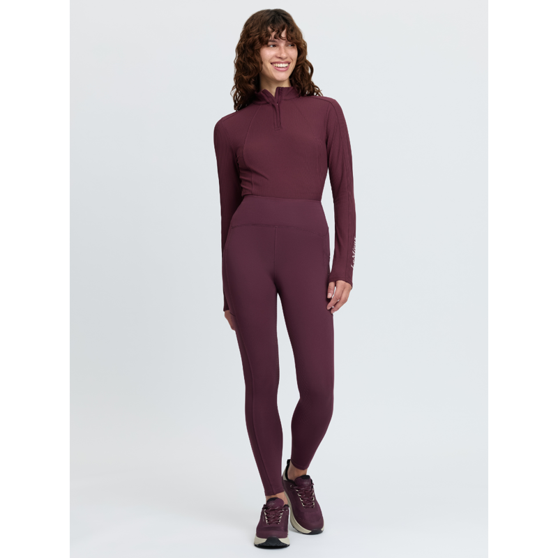LeMieux Natalie Brushed Pull On Riding Tight - Bramble-6