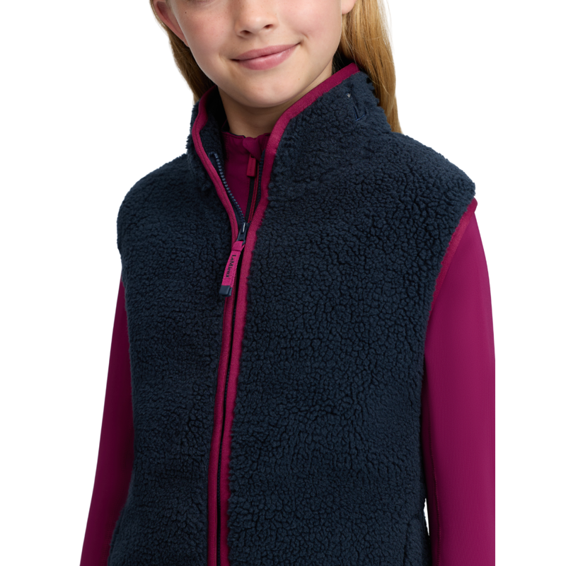 LeMieux Young Rider Trinity Teddy Gilet - Navy-5