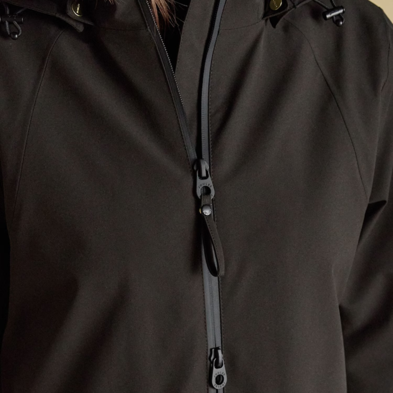 Joules Ladies Rainaway Coat - Black-10