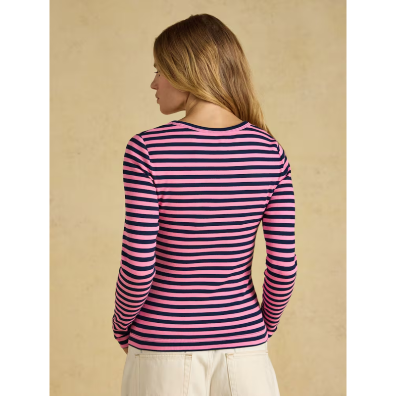 Joules Ladies Sophie T-Shirt - Navy/Pink-2