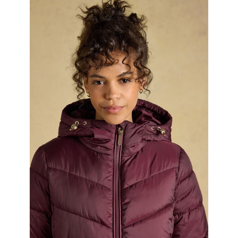 Joules Ladies Moorsdale Coat - Port-4
