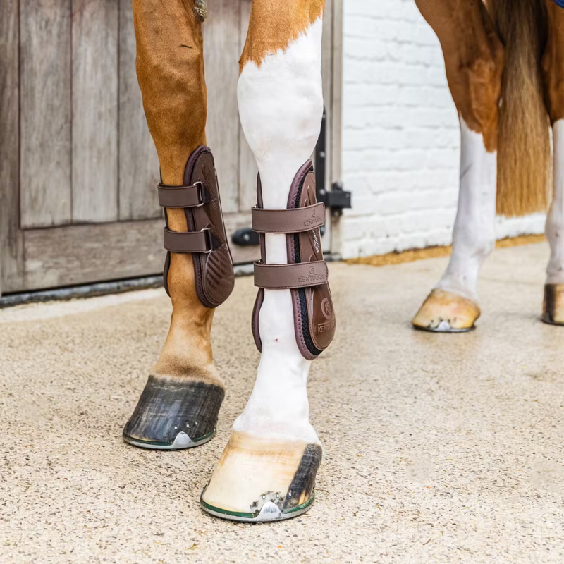 Kentucky Tendon Boots Bamboo Velcro - Brown-6