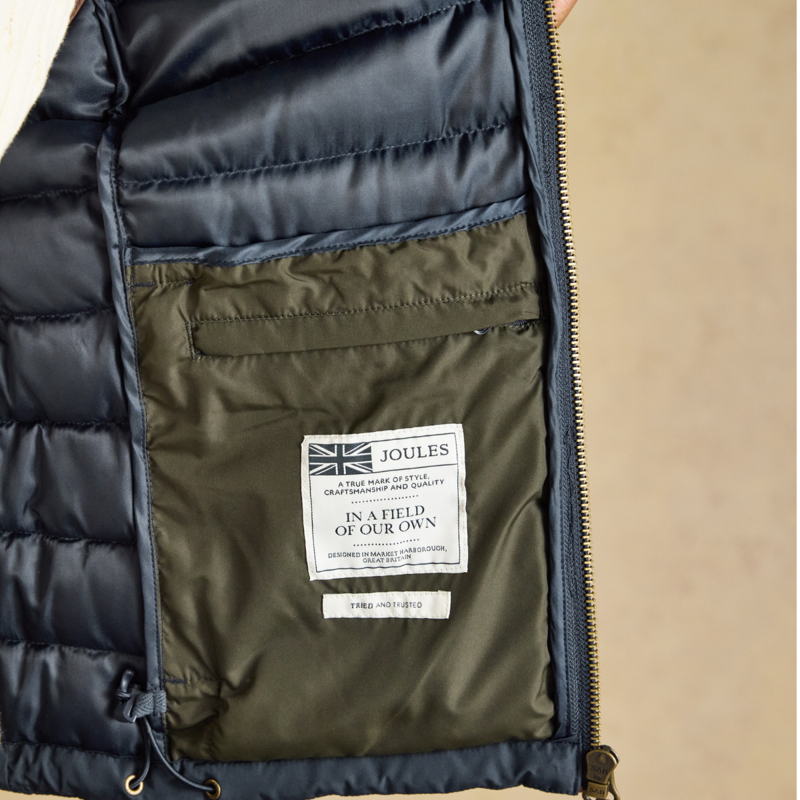 Joules Men's Heritage Padded Gilet - Navy-4